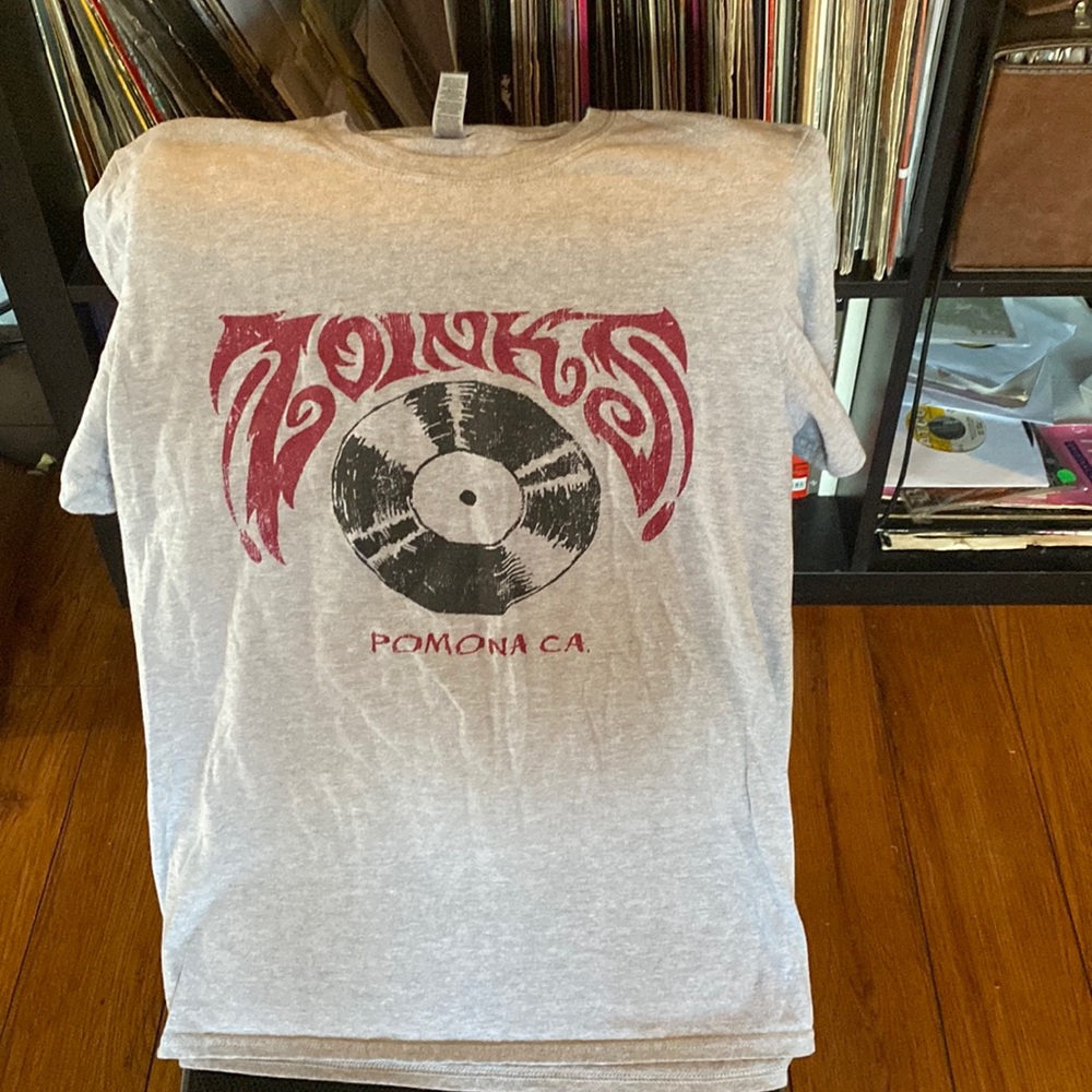 Record shop tee Pomona California.